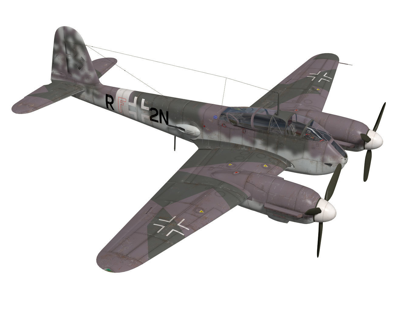 Messerschmitt Me 210 A1 3D model_5