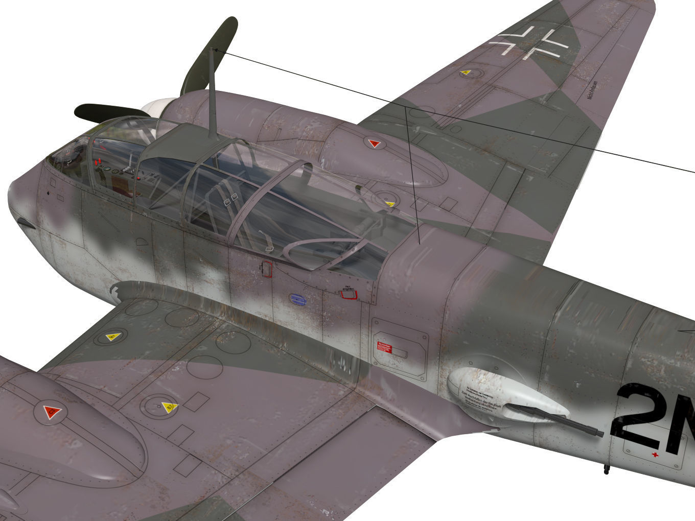 Messerschmitt Me 210 A1 3D model_9