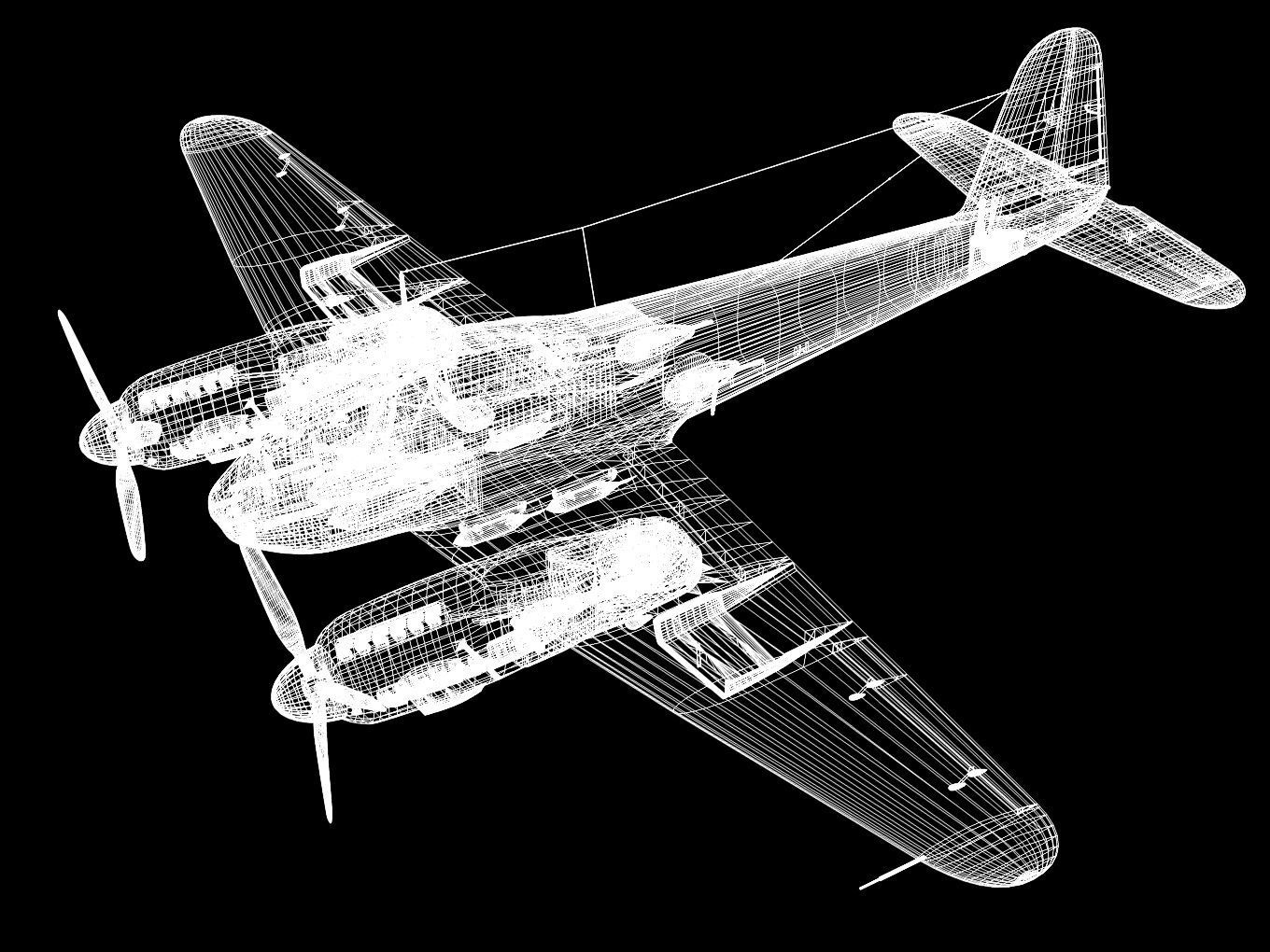 Messerschmitt Me 210 A1 3D model_16