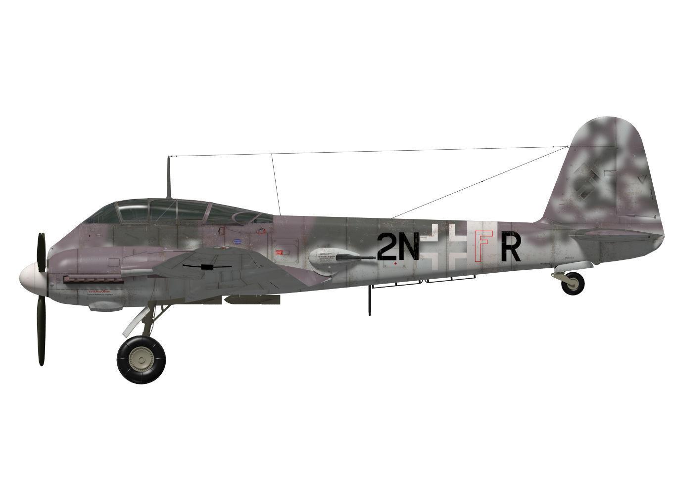 Messerschmitt Me 210 A1 3D model_11