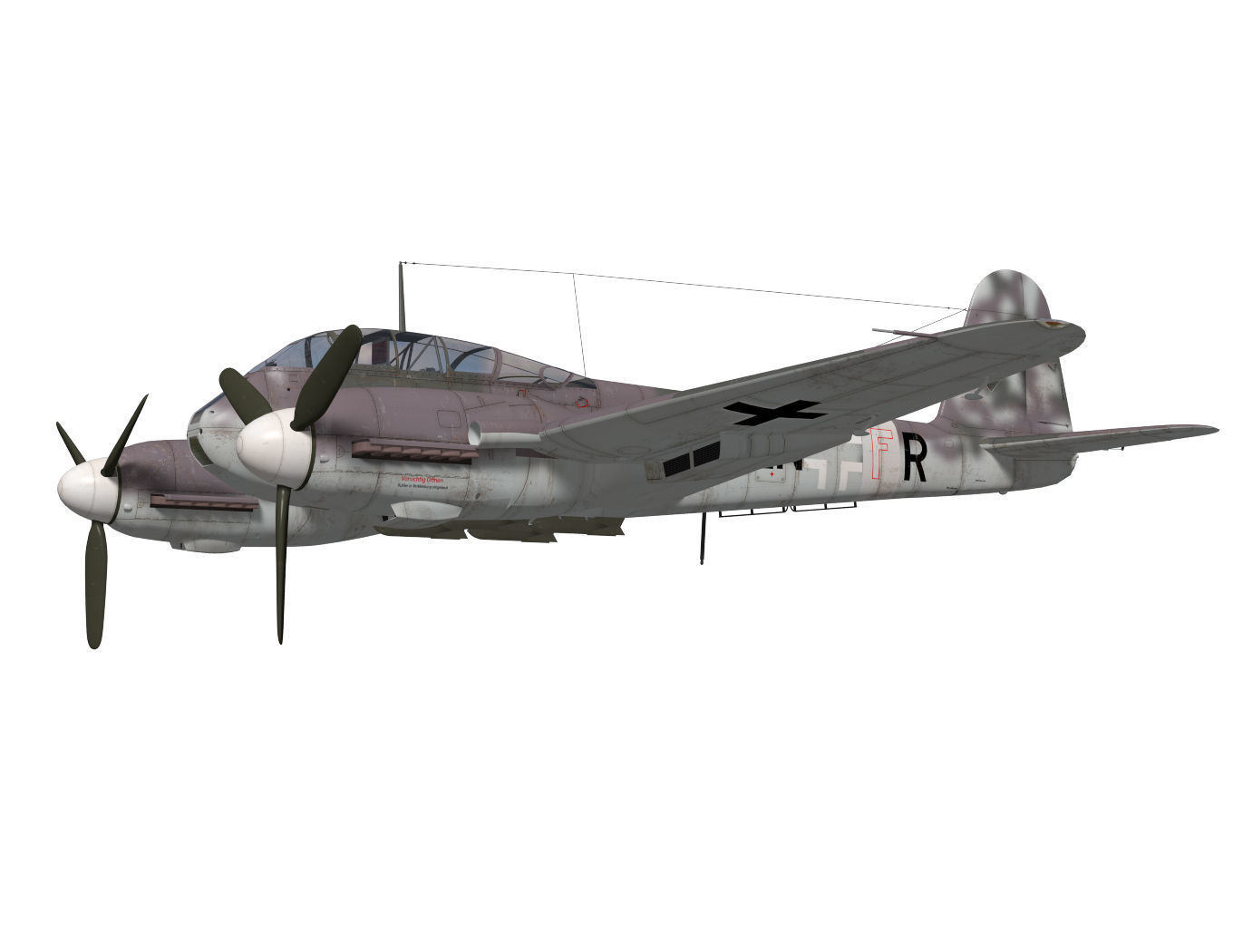 Messerschmitt Me 210 A1 3D model_2