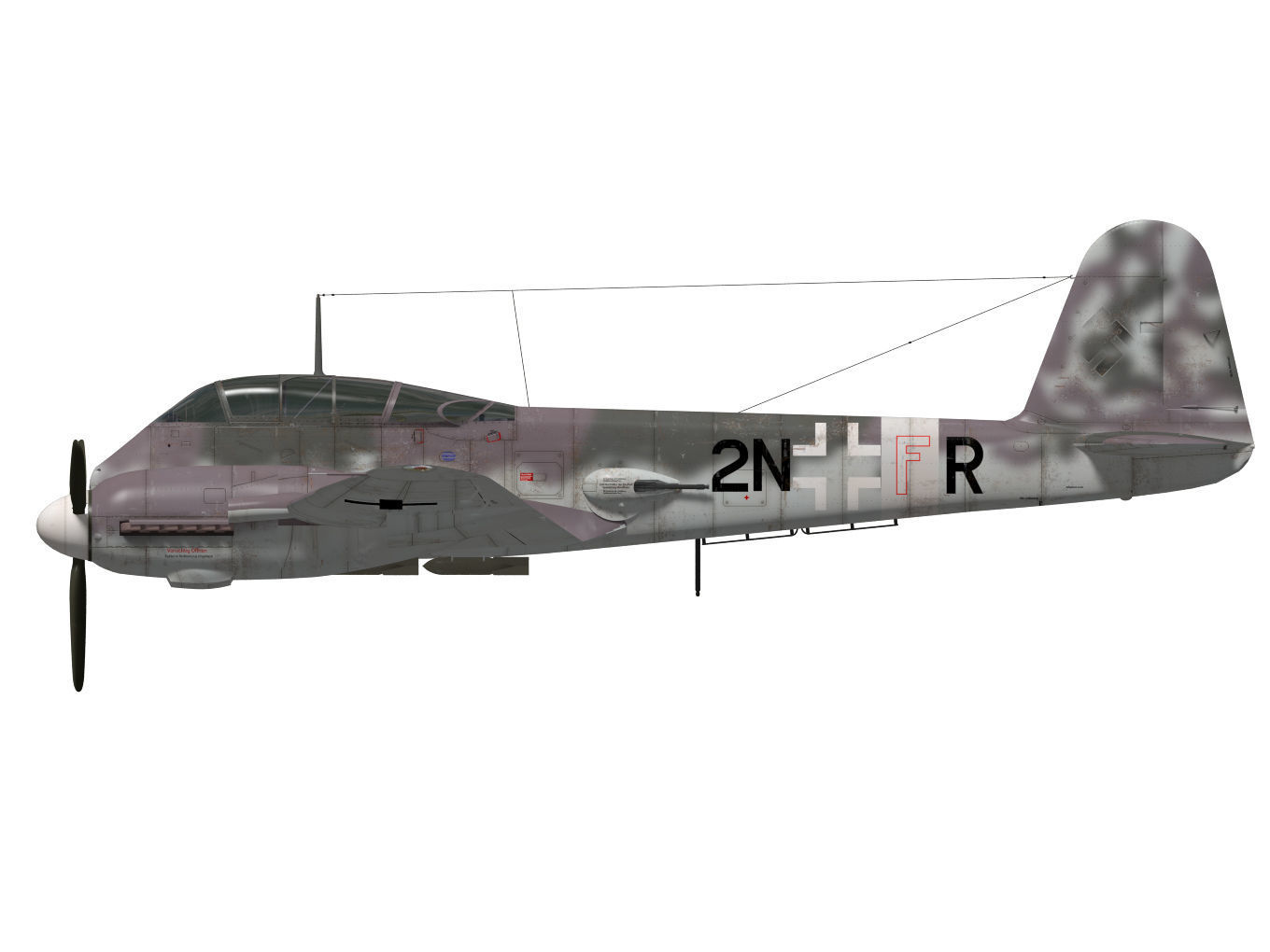 Messerschmitt Me 210 A1 3D model_10