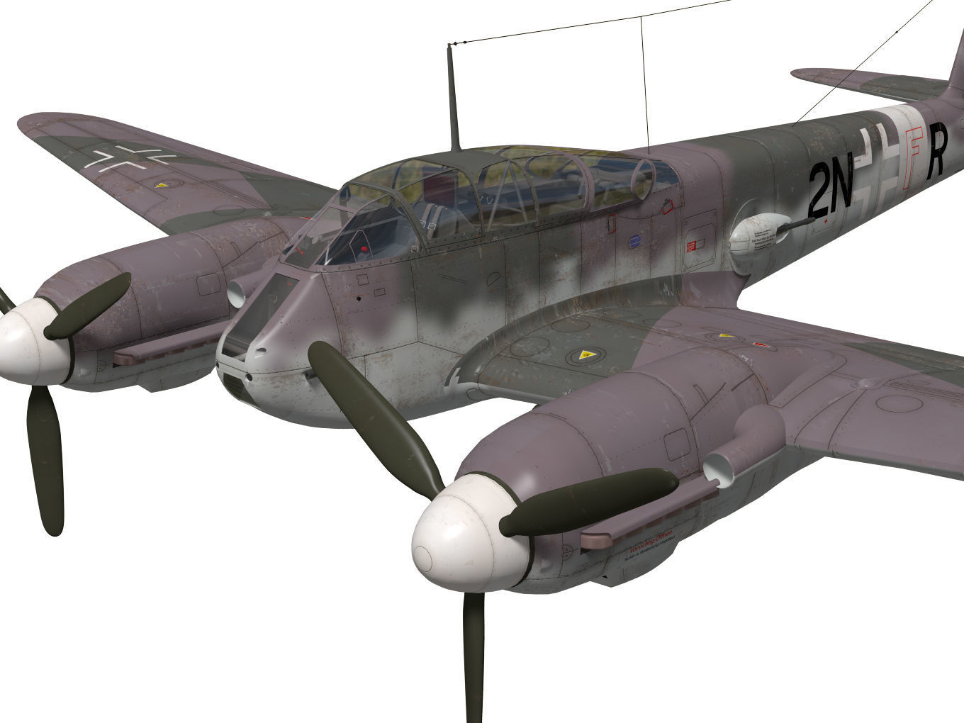 Messerschmitt Me 210 A1 3D model_4
