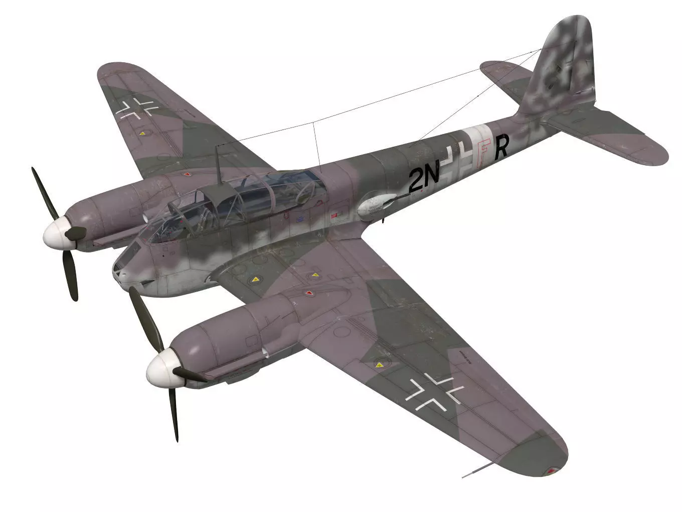 Messerschmitt Me 210 A1 3D model_0
