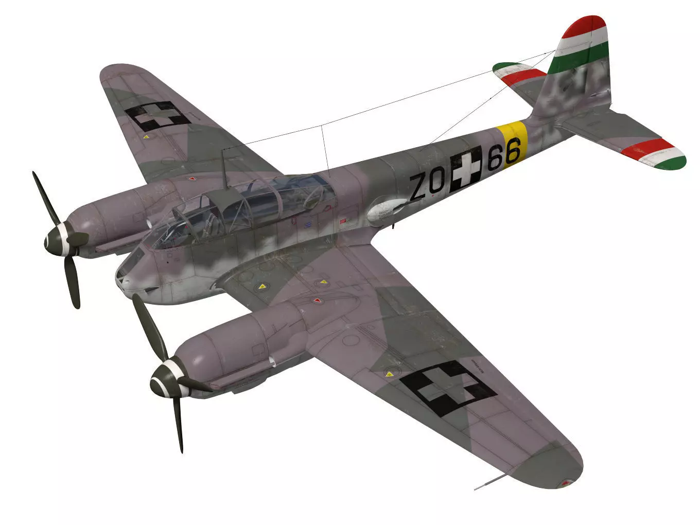 Messerschmitt Me 210 Ca1 3D model