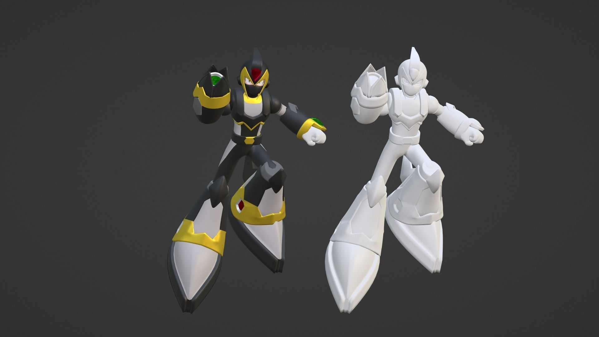 Megaman Shadow Armor - Mega Man X6 3D model_17
