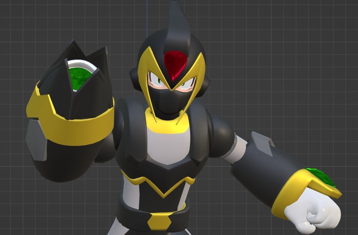 Megaman Shadow Armor - Mega Man X6 3D model_9