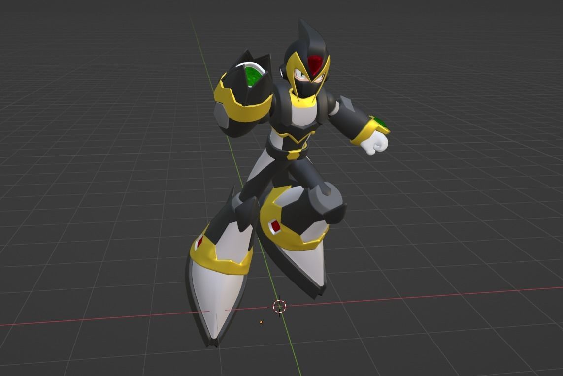 Megaman Shadow Armor - Mega Man X6 3D model_5