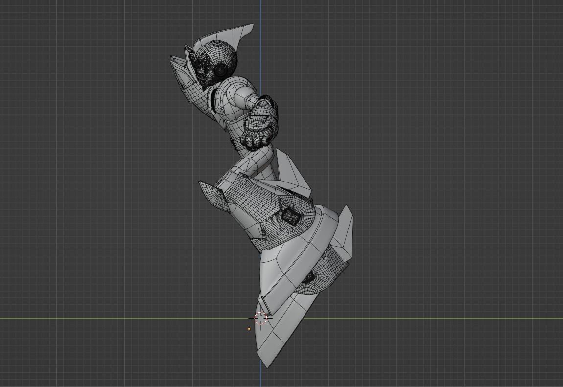 Megaman Shadow Armor - Mega Man X6 3D model_11