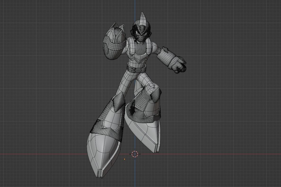 Megaman Shadow Armor - Mega Man X6 3D model_10