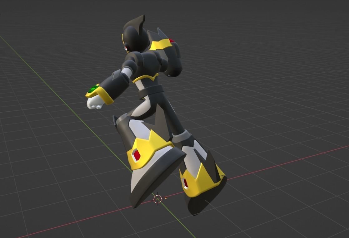 Megaman Shadow Armor - Mega Man X6 3D model_7