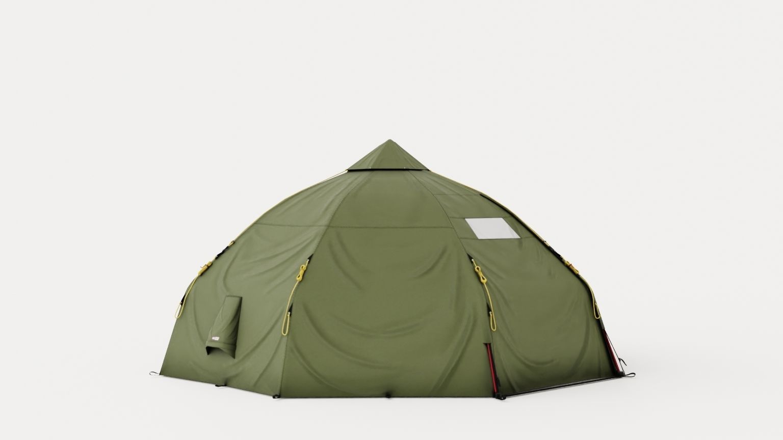 Varanger Dome 8-10 Outer Tent including Pole Low-poly 3D model_2
