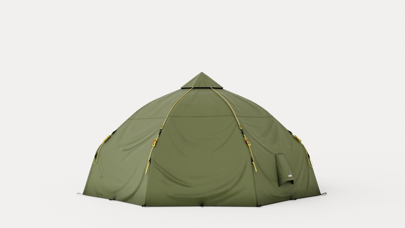 Varanger Dome 8-10 Outer Tent including Pole Low-poly 3D model_4