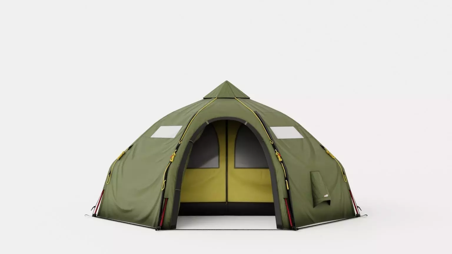 Varanger Dome 8-10 Outer Tent including Pole Low-poly 3D model_0