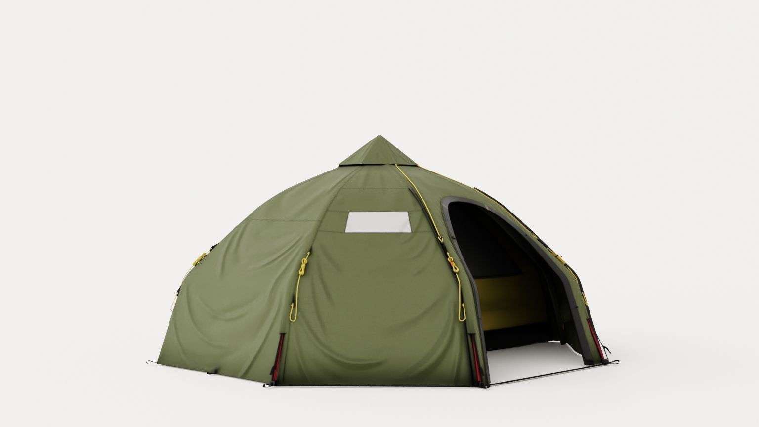 Varanger Dome 4-6 Outer Tent including Pole Low-poly 3D model_1