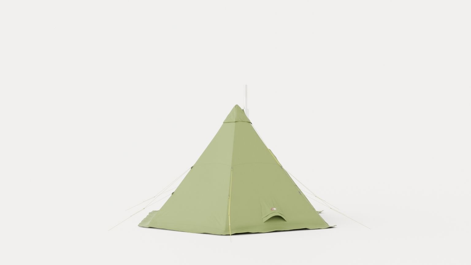 Pasvik 10-12 Outer Tent including Pole Low-poly 3D model_2