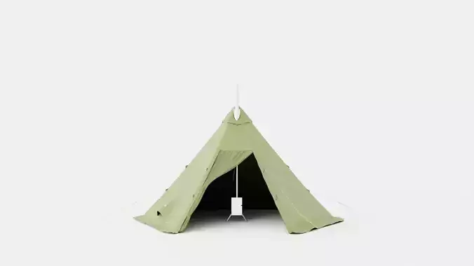 Pasvik 10-12 Outer Tent including Pole Low-poly 3D model