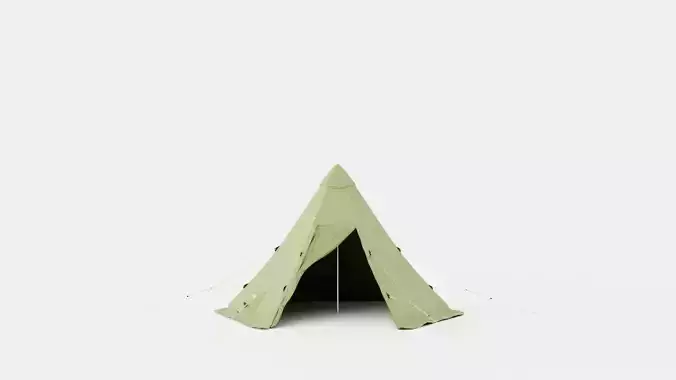 Pasvik 4-6 Outer Tent including Pole Low-poly 3D model