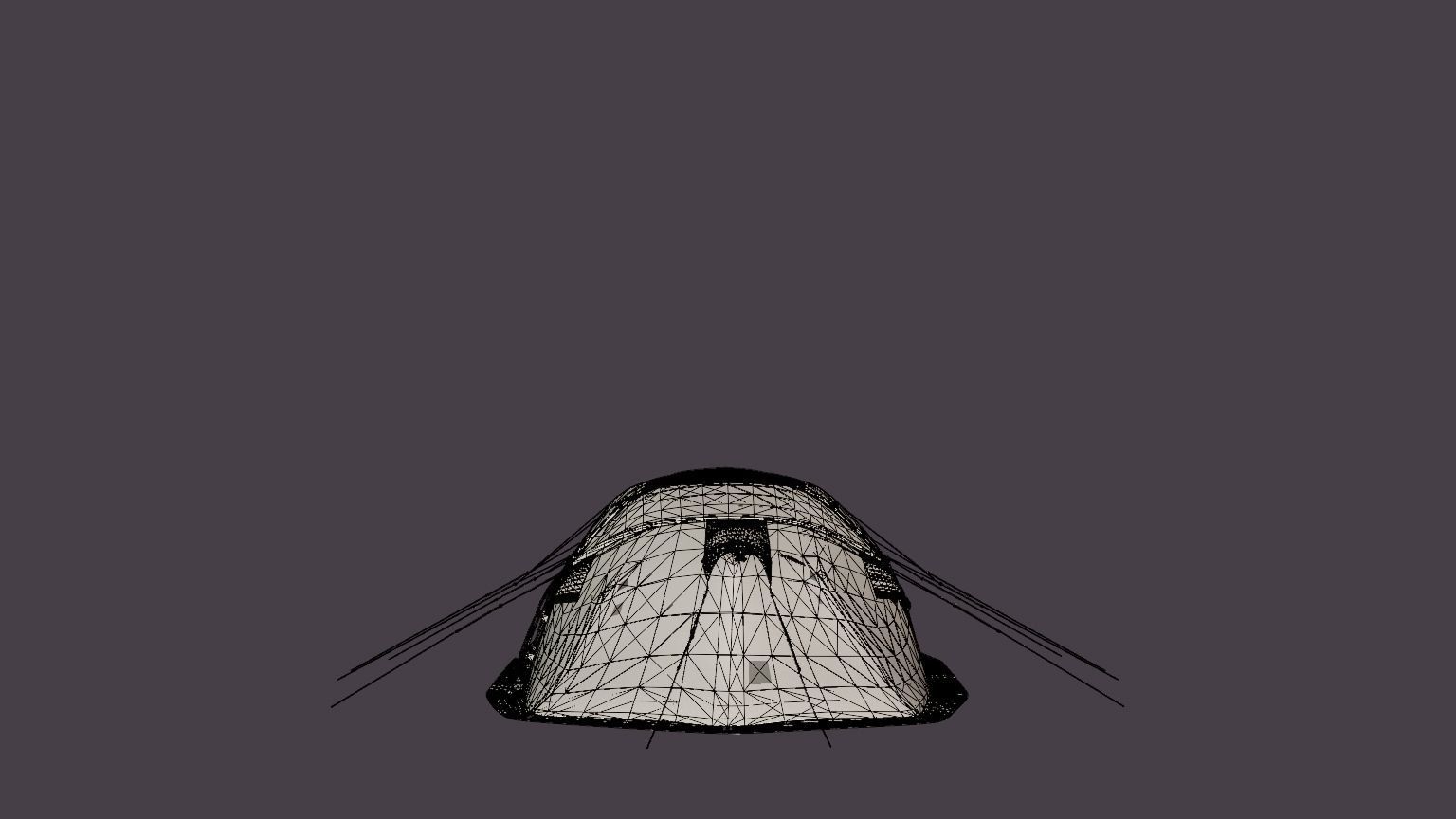 Svalbard 6 Camp Tent Low-poly 3D model_7