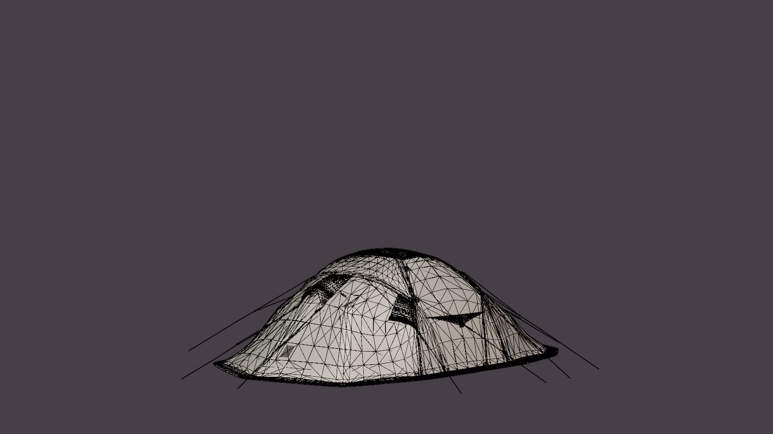 Svalbard 6 Camp Tent Low-poly 3D model_6