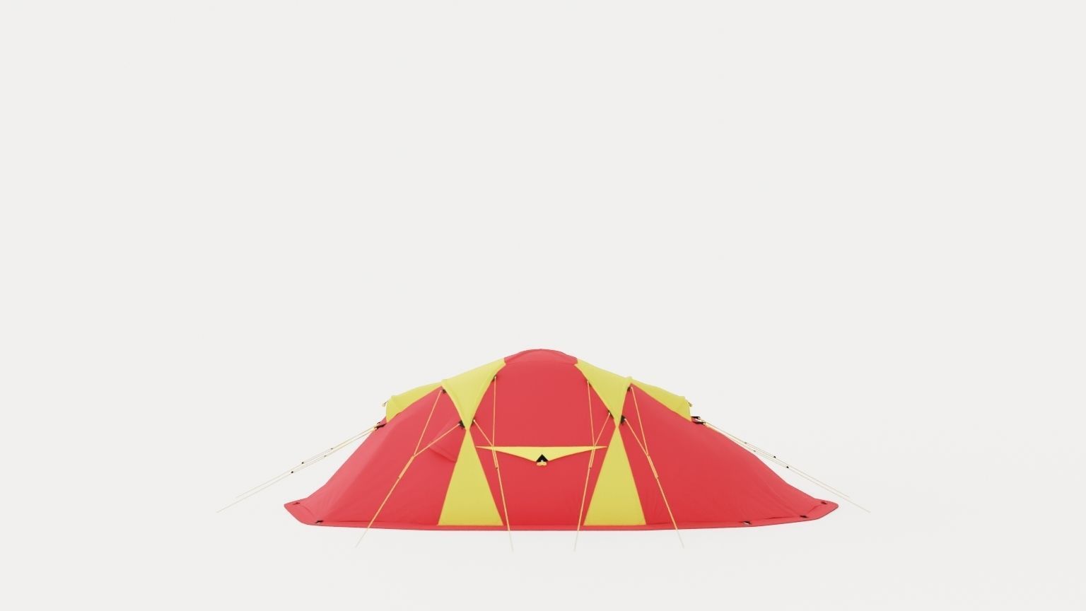 Svalbard 6 Camp Tent Low-poly 3D model_4