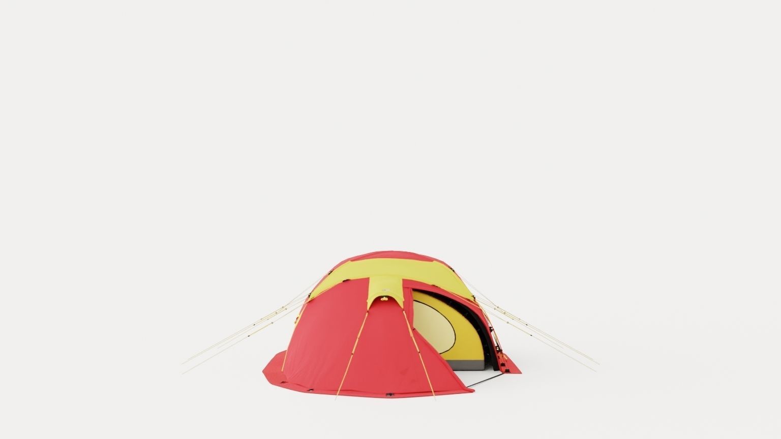 Svalbard 6 Camp Tent Low-poly 3D model_2
