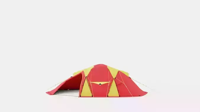 Svalbard 6 Camp Tent Low-poly 3D model