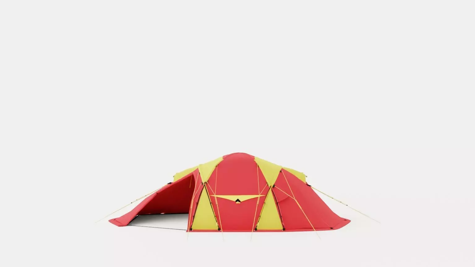 Svalbard 6 Camp Tent Low-poly 3D model_0