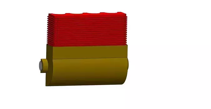 4 cylinder inline engine 3D print model