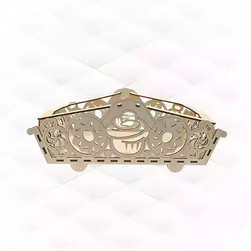 Unique Cookies Basket svg dxf design laser cut