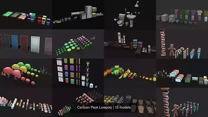 Cartoon Pack Lowpoly