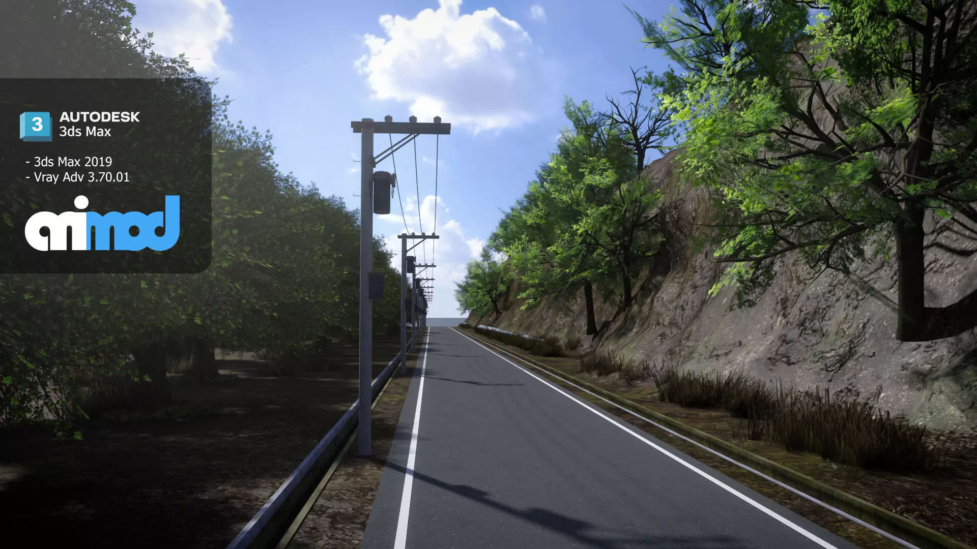 Mountain Road 3D model