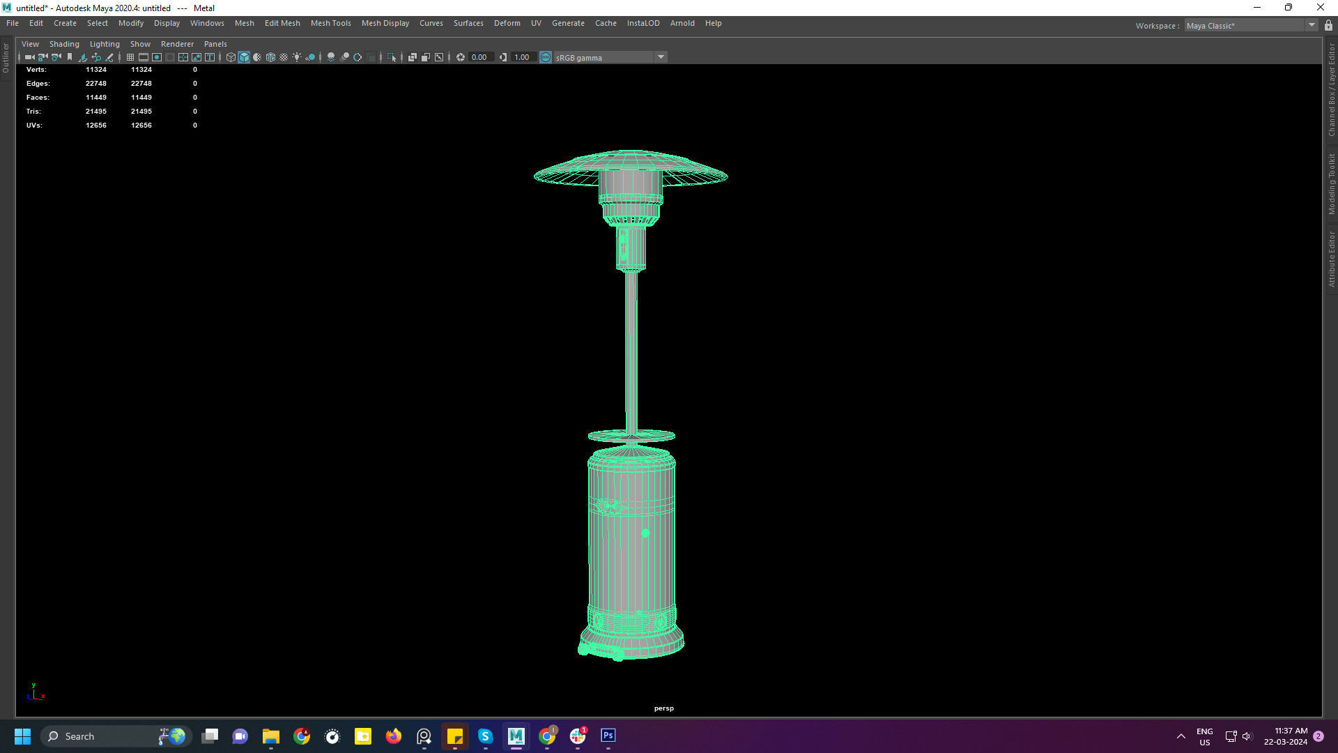 Outdoor heaters 3D model 3D model_3