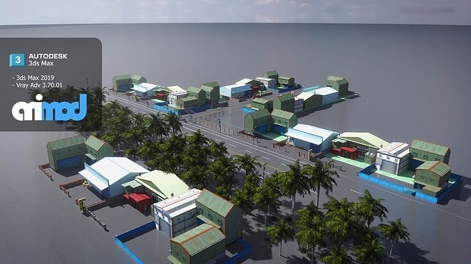 TW Street T-Intersection 04 3D model