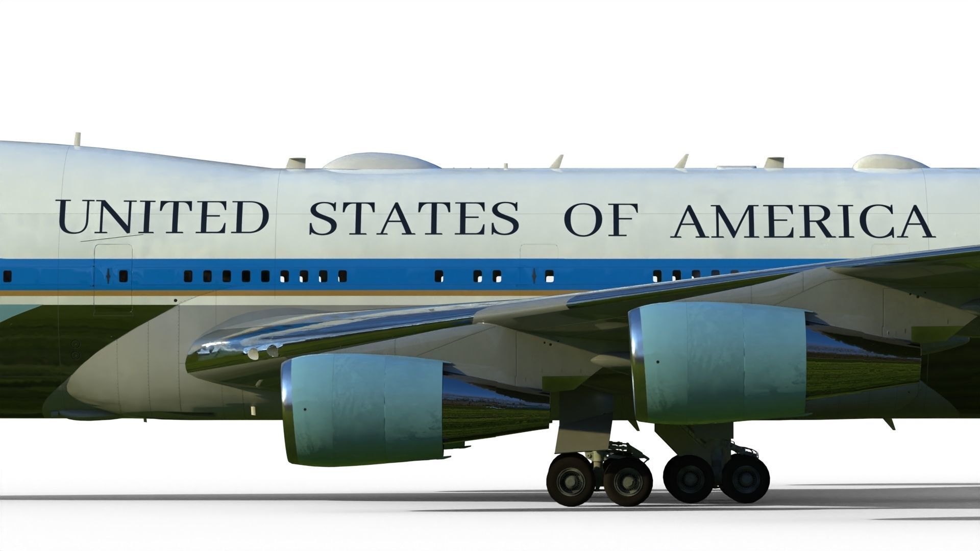Air Force One Boeing VC-25 3D model_16