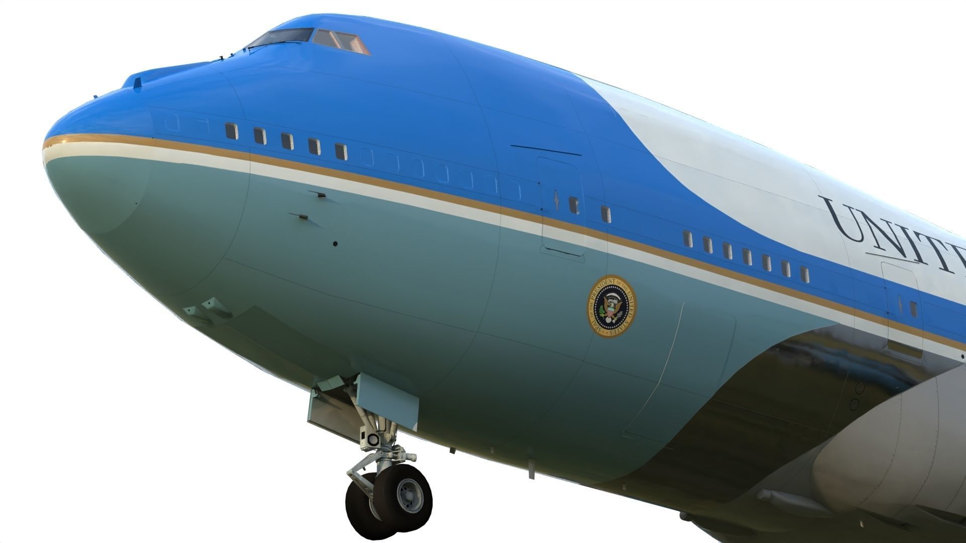 Air Force One Boeing VC-25 3D model_11