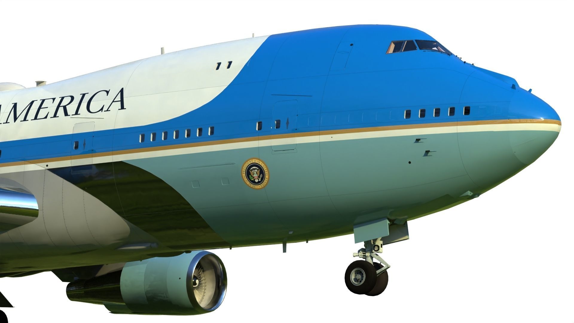 Air Force One Boeing VC-25 3D model_1