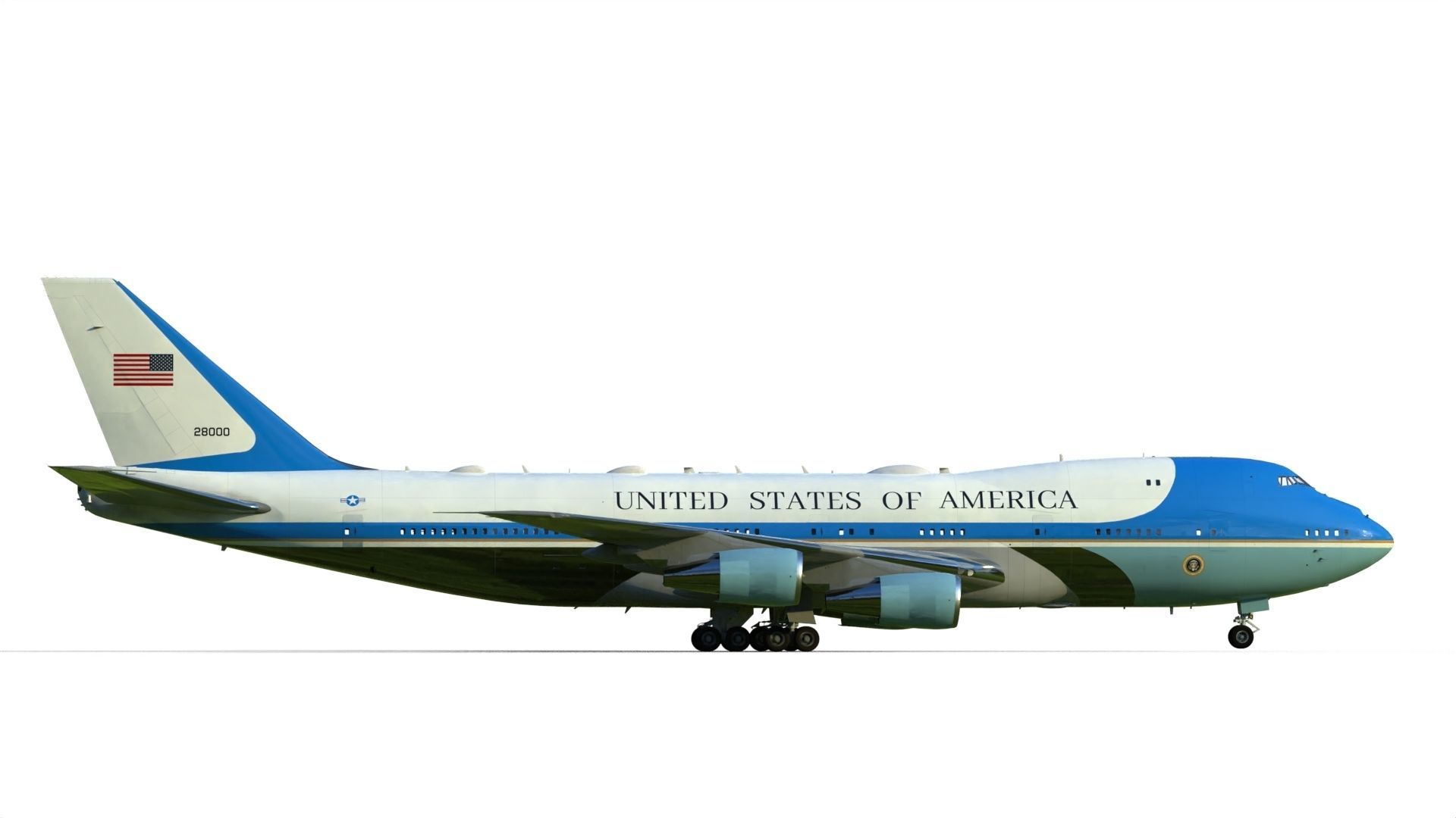 Air Force One Boeing VC-25 3D model_2
