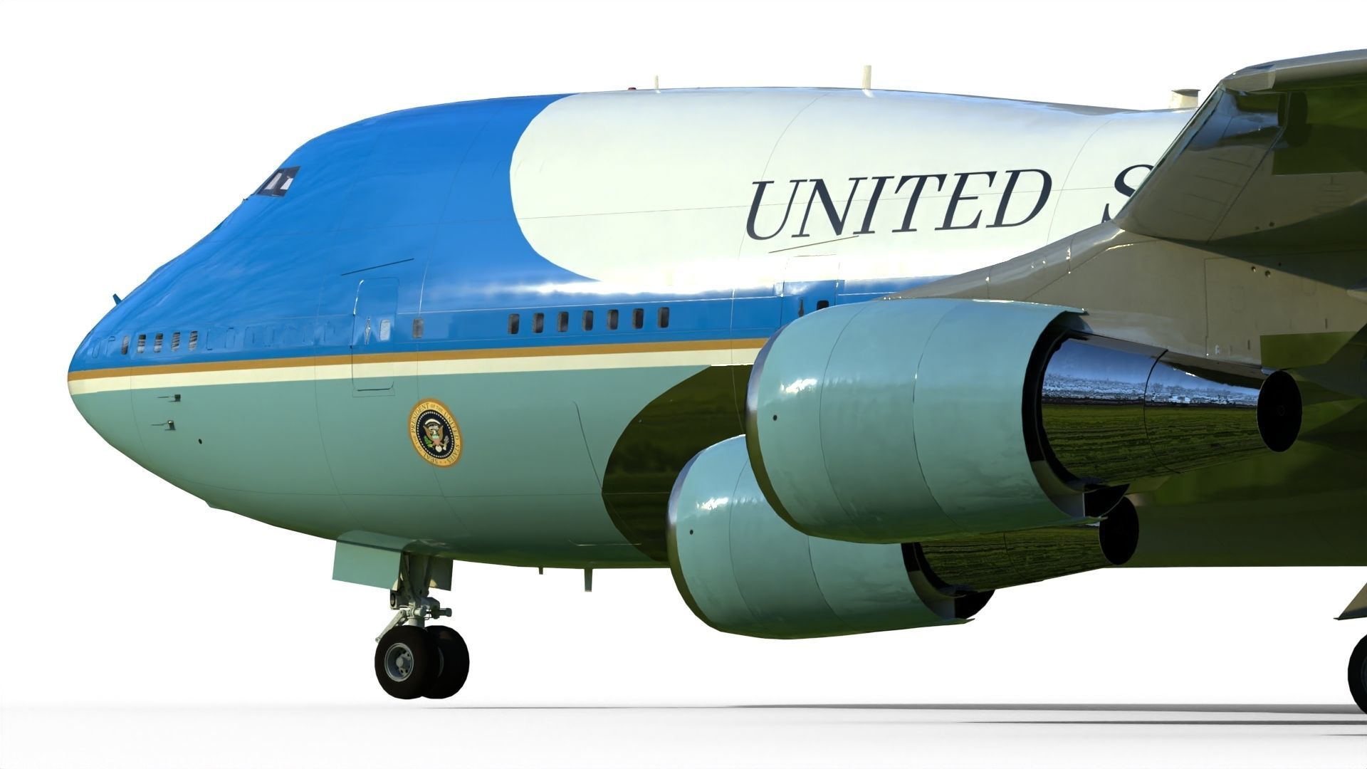 Air Force One Boeing VC-25 3D model_15