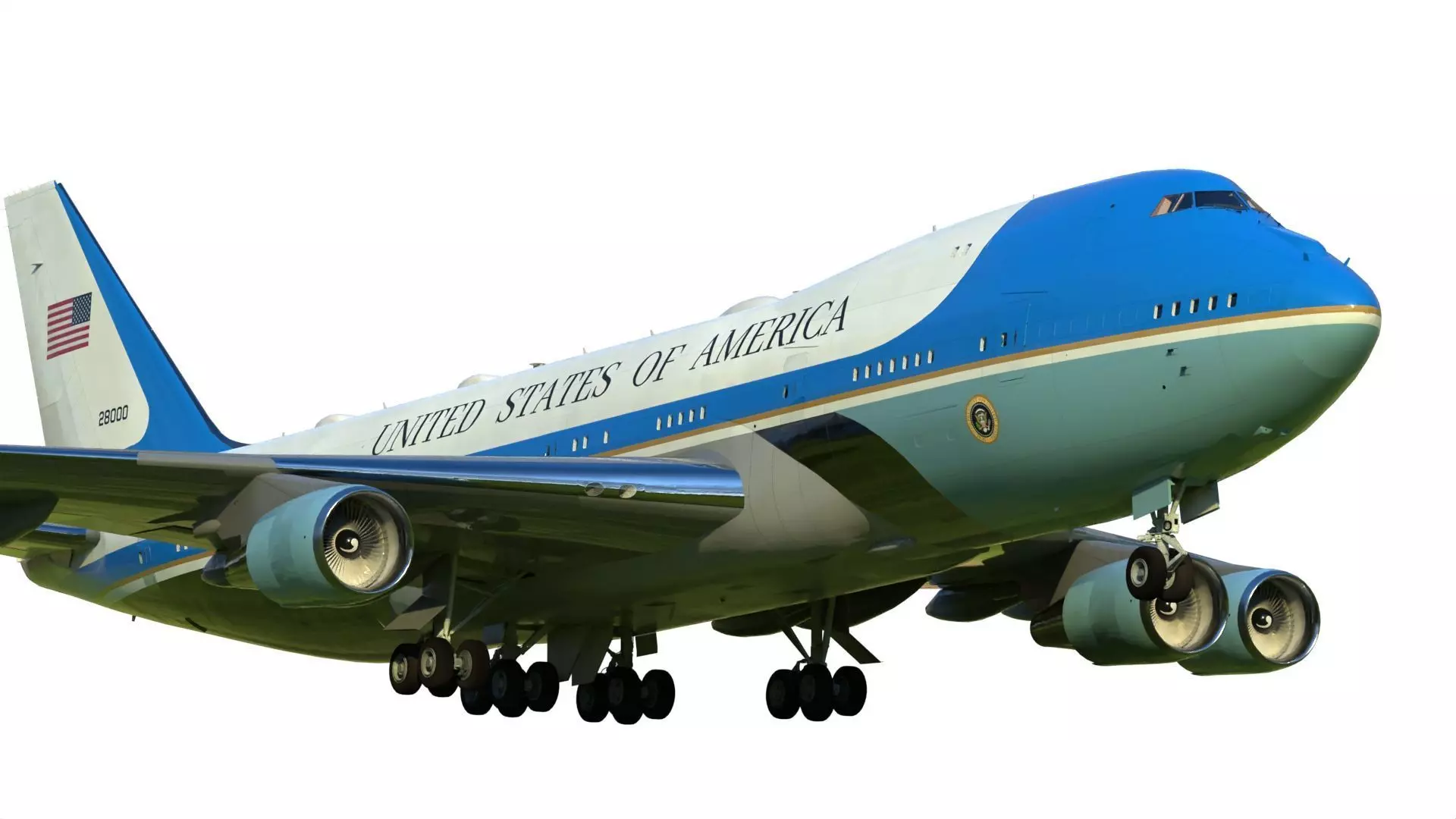 Air Force One Boeing VC-25 3D model_0