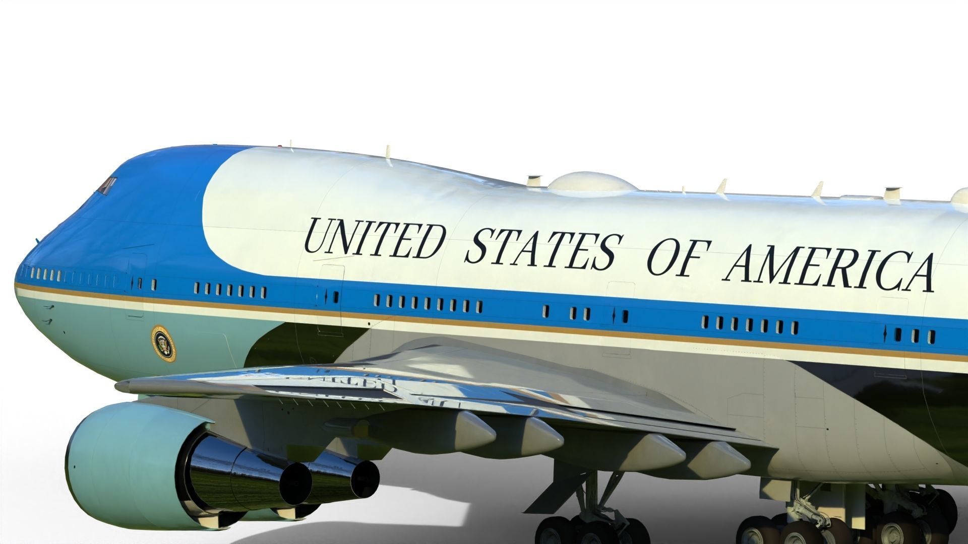 Air Force One Boeing VC-25 3D model_7