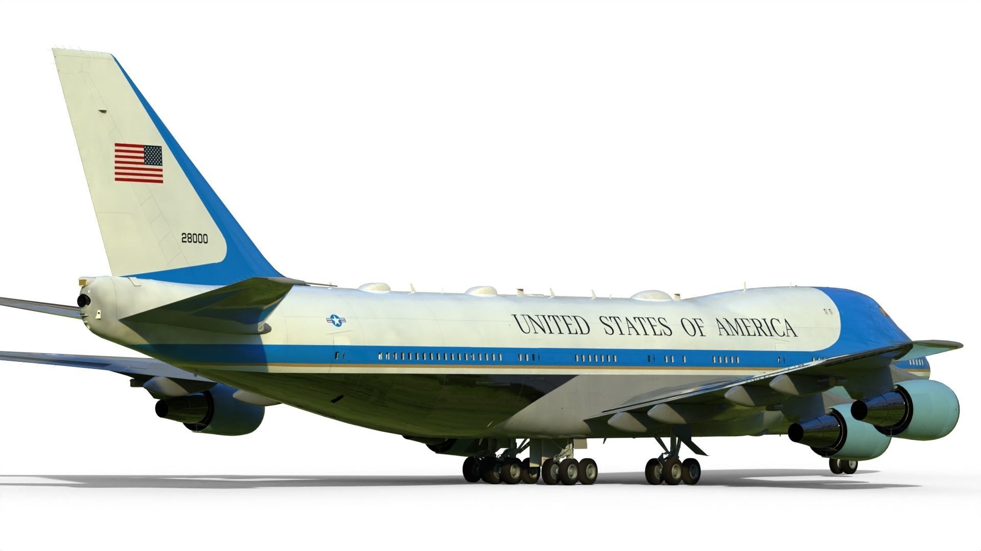 Air Force One Boeing VC-25 3D model_12