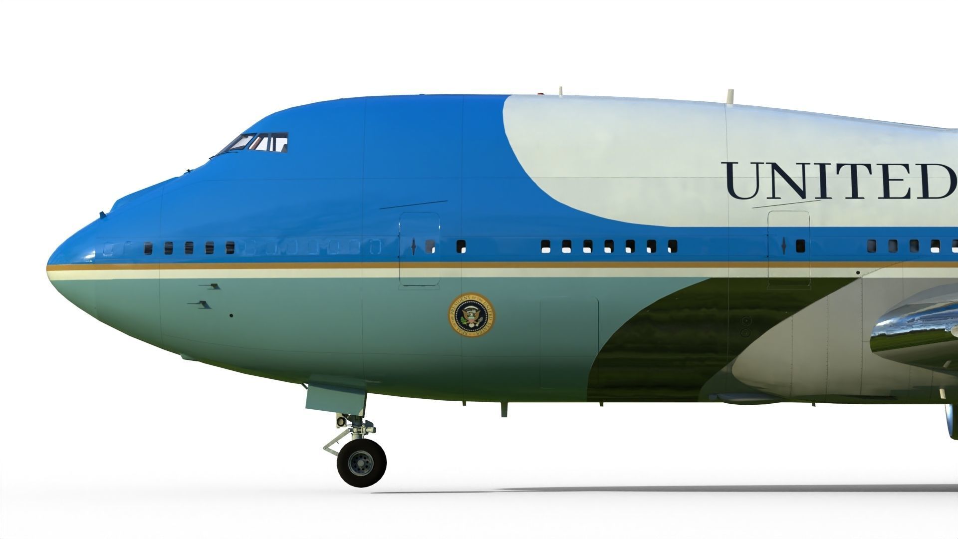 Air Force One Boeing VC-25 3D model_17