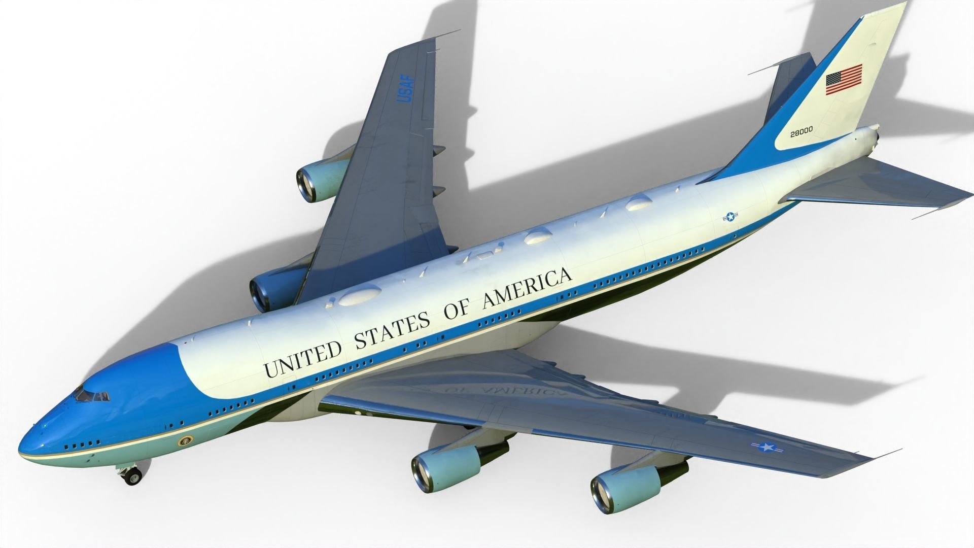 Air Force One Boeing VC-25 3D model_5