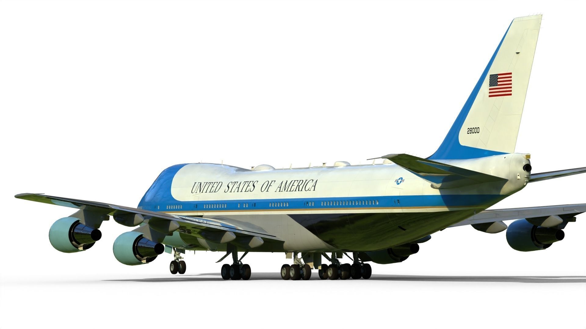 Air Force One Boeing VC-25 3D model_6