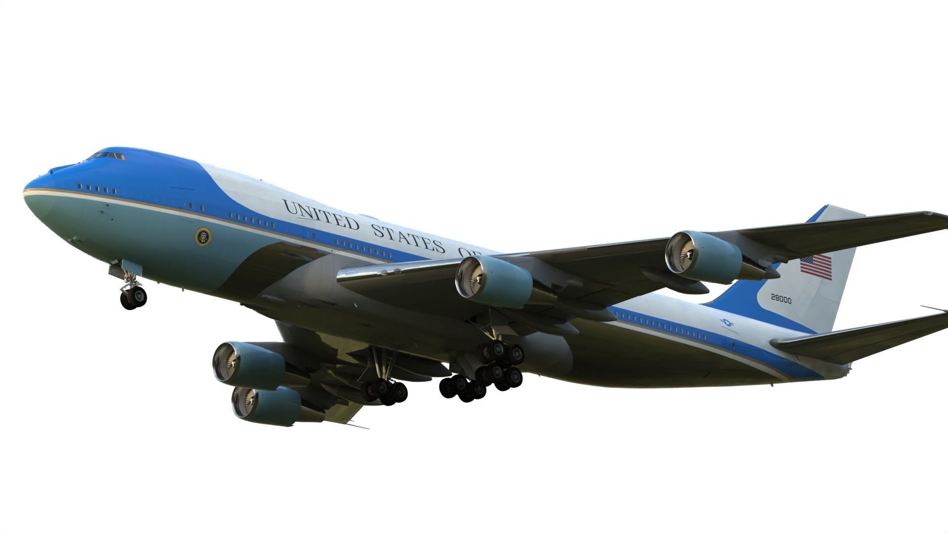Air Force One Boeing VC-25 3D model_10