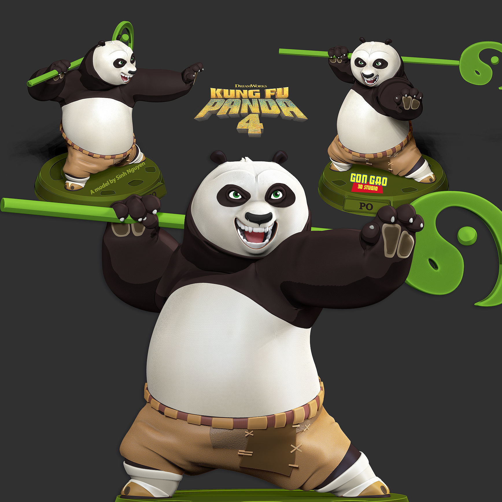 Master Po - Kung Fu Panda 4 3D print model_1