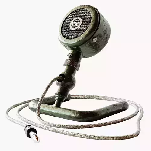 Vintage Antique Desk Microphone