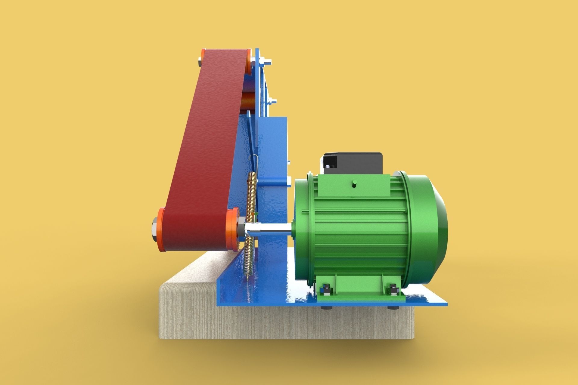 BELT POLISHER GRINDER SANDER ABRASIVE EDGES SHARPENER 3D model_3