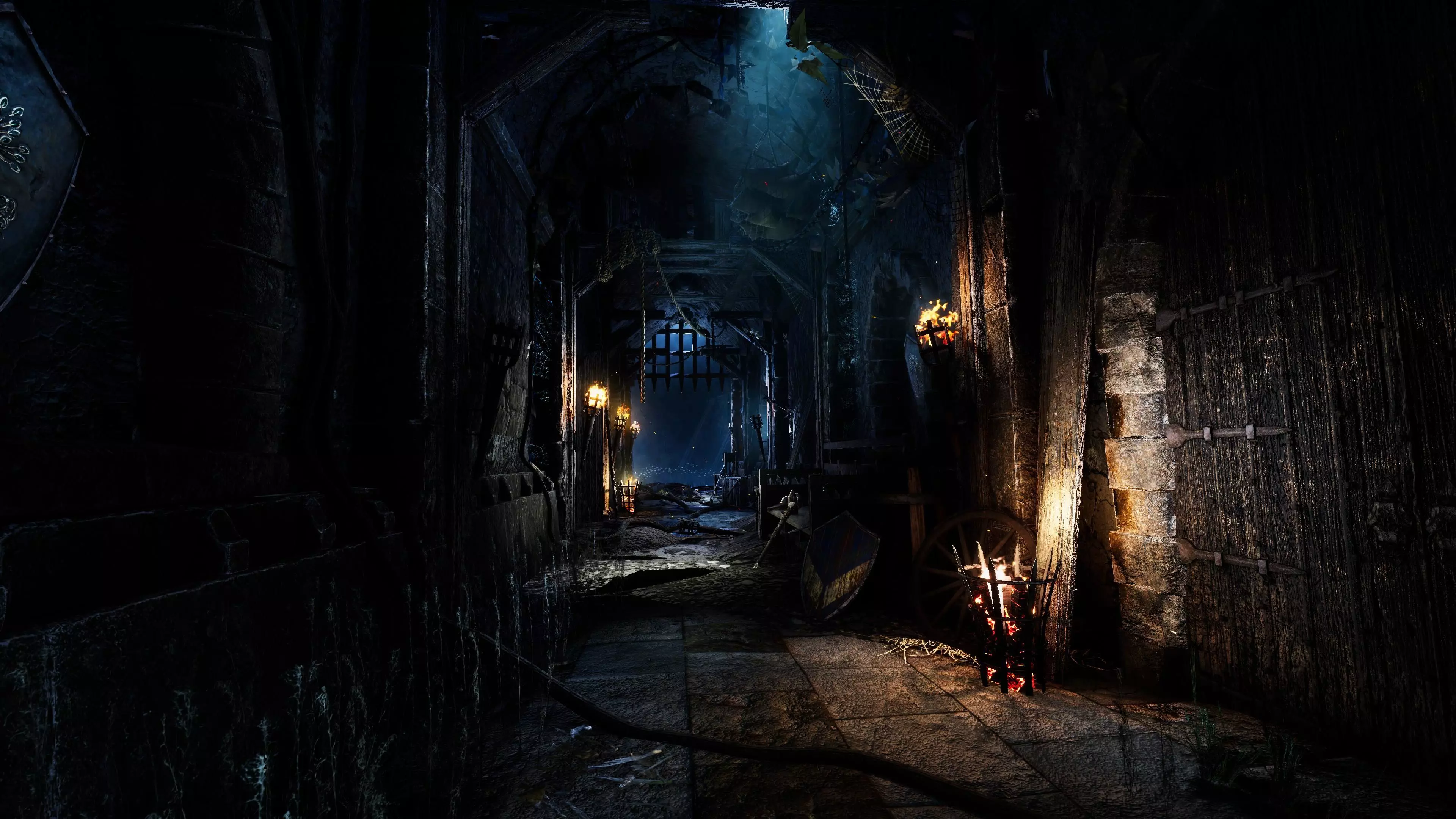 Medieval Castle-Medieval Village Environment Low-poly 3D model